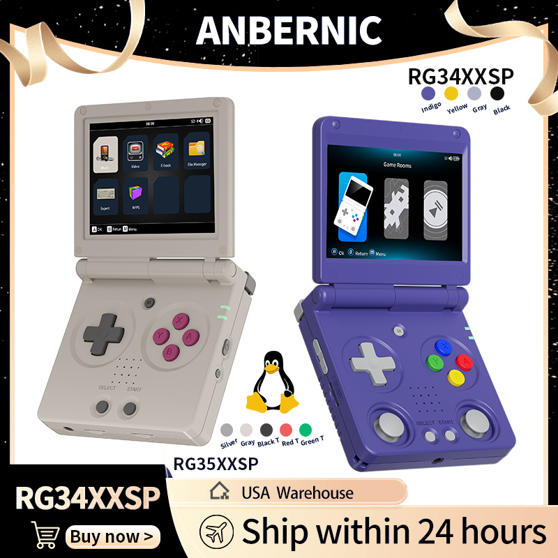Retro Gaming Anbernic - Anbernic RG34XXSP RG35XXSP Konsol Game Genggam