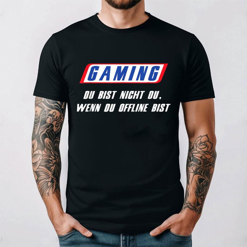 Retro Gaming Gift Ideas - Kaus Jerman Lucu Gaming Du Bist
