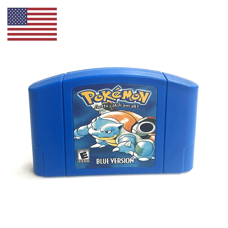 Retro Gaming Handhelds - Konsol Game Retro N64 Pokemon Blue