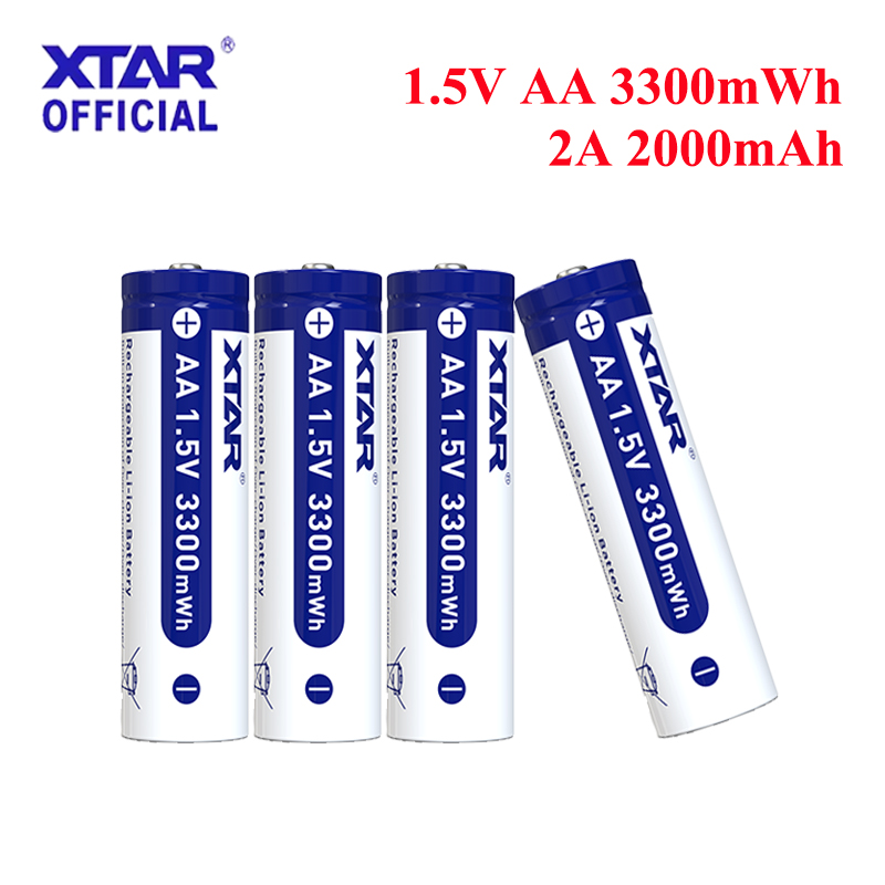 Rechargeable Battery Aa - 1-8 Paket Baterai Lithium Isi Ulang
