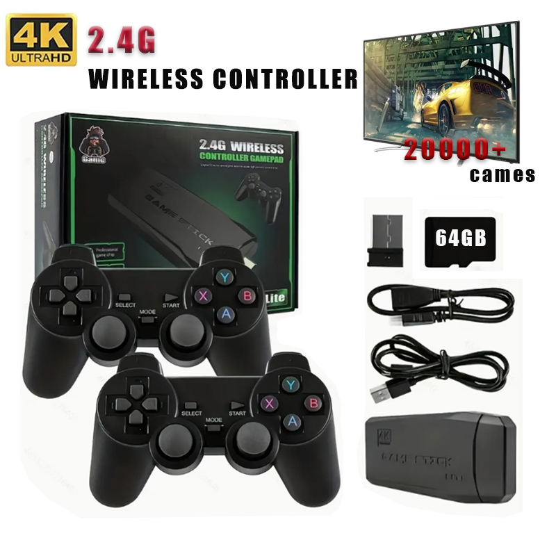 Retro Gaming Game Stick - Stik Video Game Nirkabel 2.4G Dual