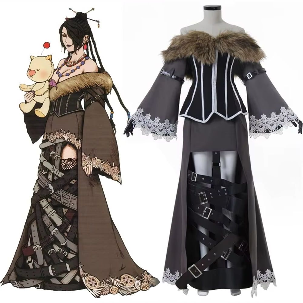Retro Gaming Kit - Kostum Penyihir Hitam Cosplay Game FFX