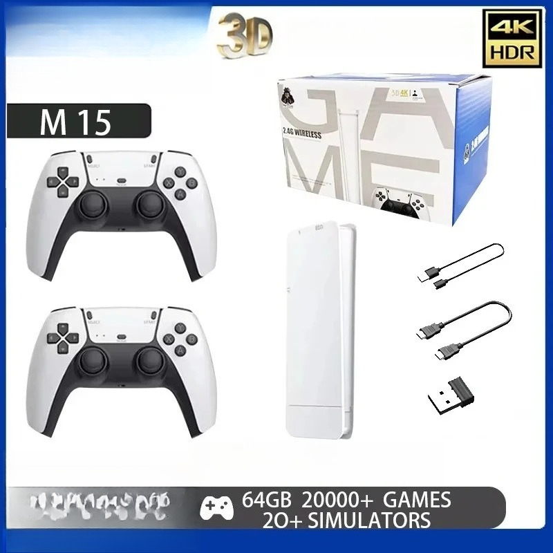 Retro Gaming Game Stick - Sistem Game Retro M15 4K 64GB