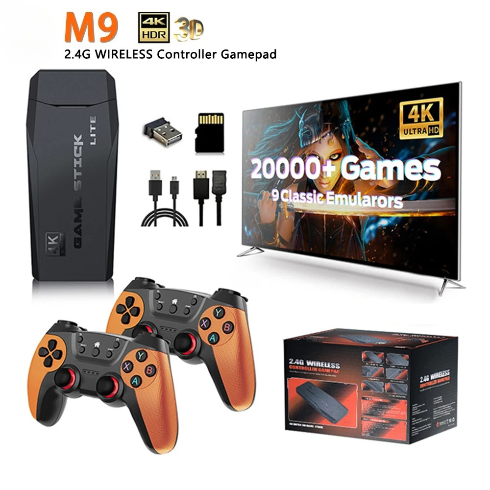 Retro Gaming Game Stick - Konsol Video Game M9 4K 20000