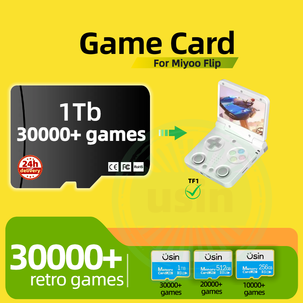 Retro Gaming Kit - Kartu Permainan untuk Miyoo Flip 30000