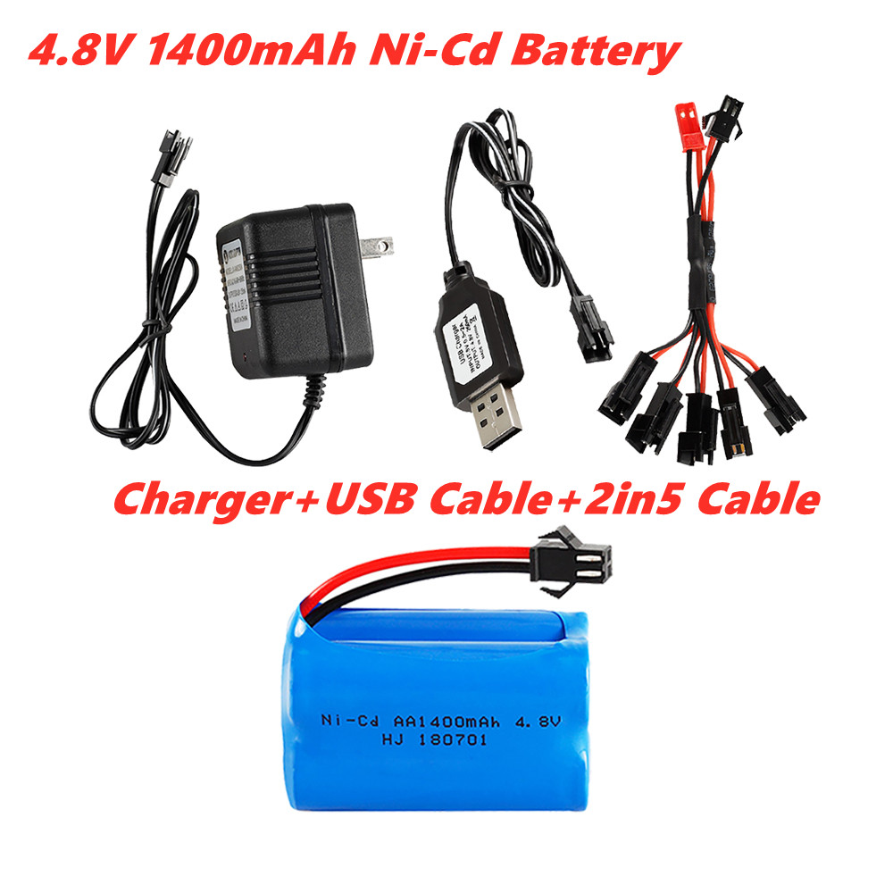 Rechargeable Battery Aa - Baterai ni-cd 4.8v 1400mah untuk mobil