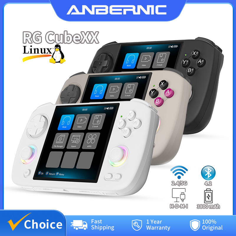 Retro Gaming Anbernic - ANBERNIC RG Cubexx Konsol Game Genggam