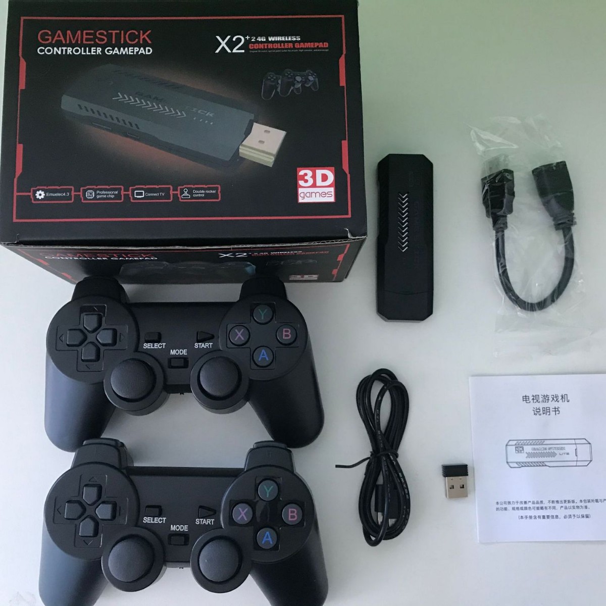 Retro Gaming Game Stick - Konsol Video Game Retro X2 2.4G