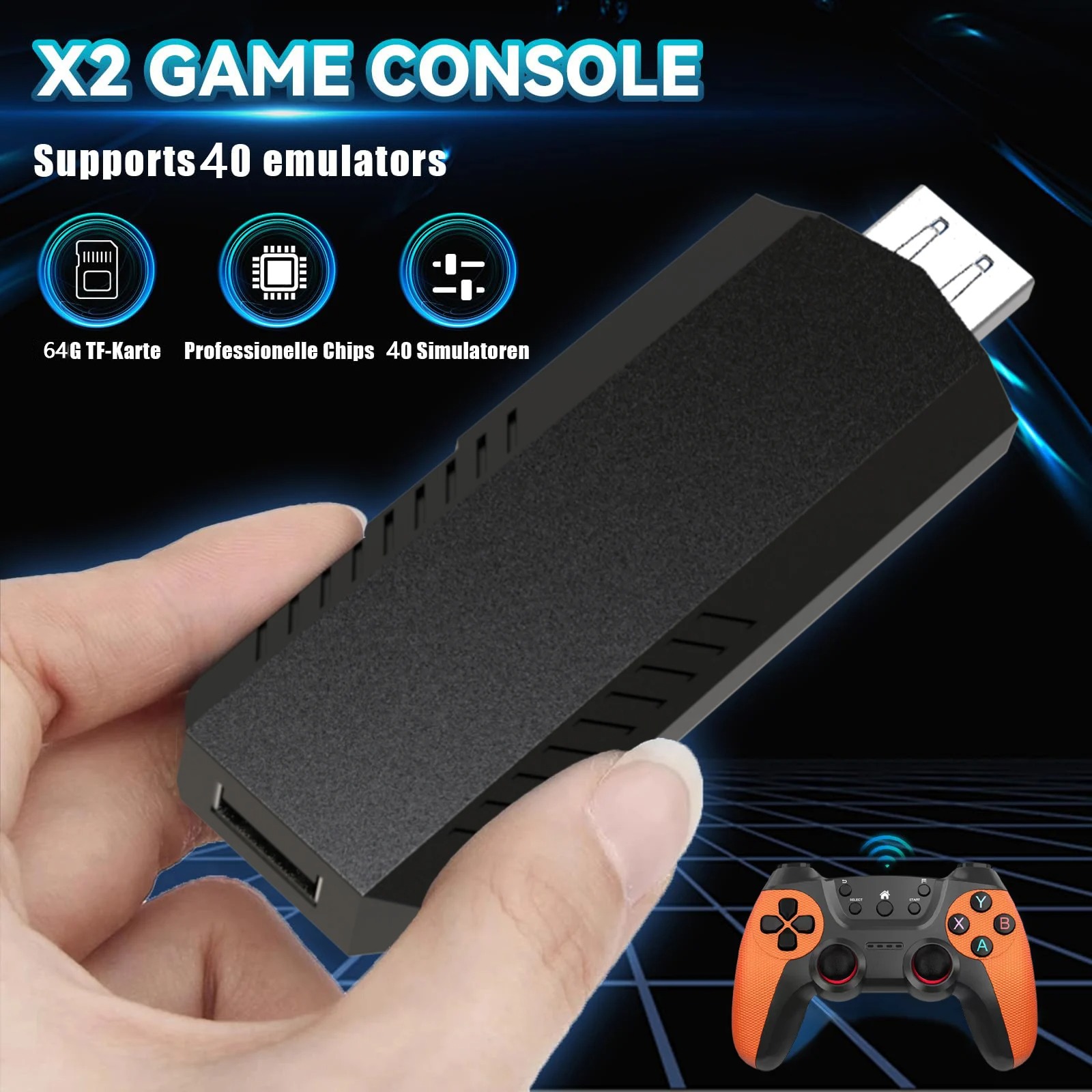 X2Pro TV Game Stick 4K HD Vide - Retro Gaming Game Stick ulasan dan harga