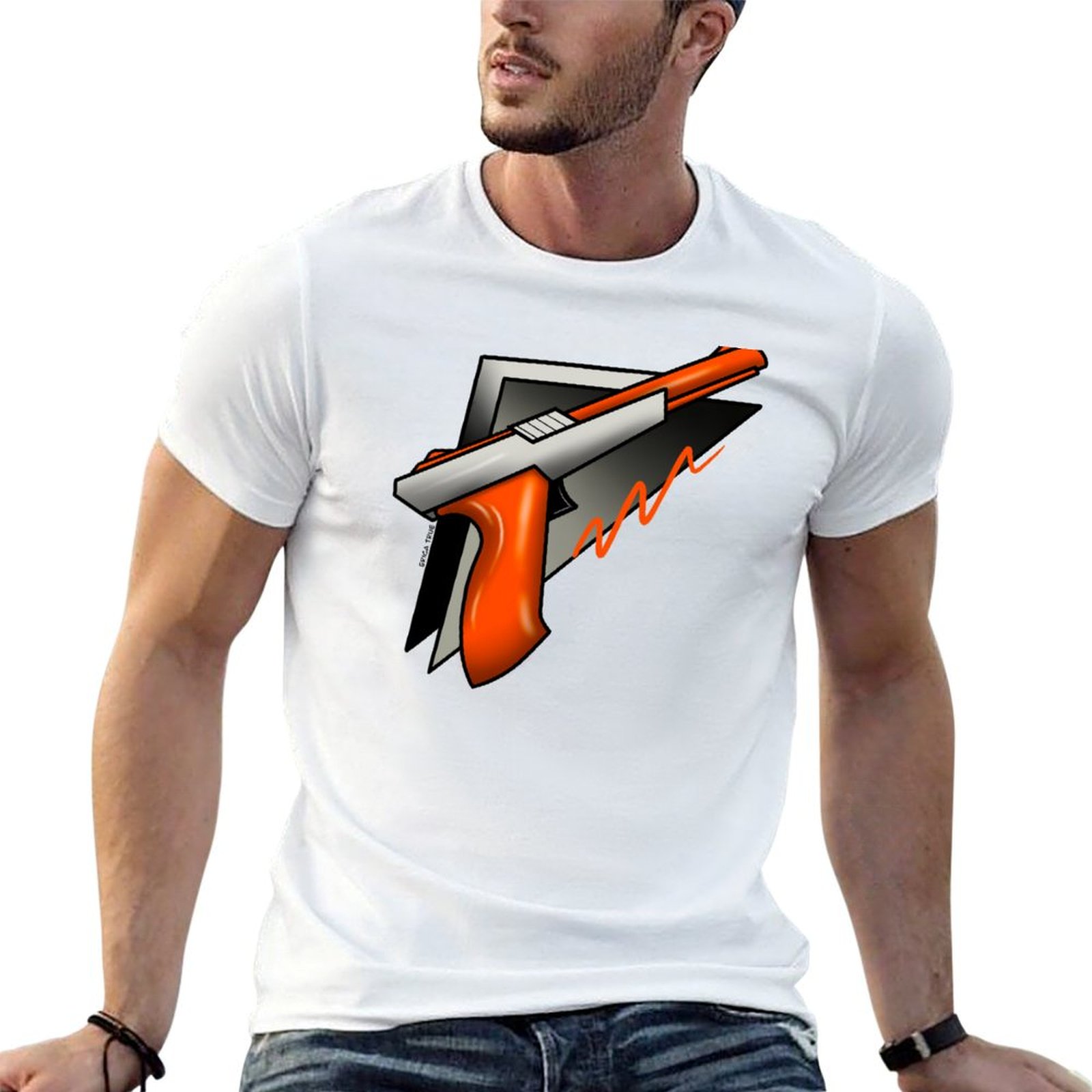Kaos Katun Lembut Anti-Susut d - Retro Gaming Light Gun ulasan dan harga