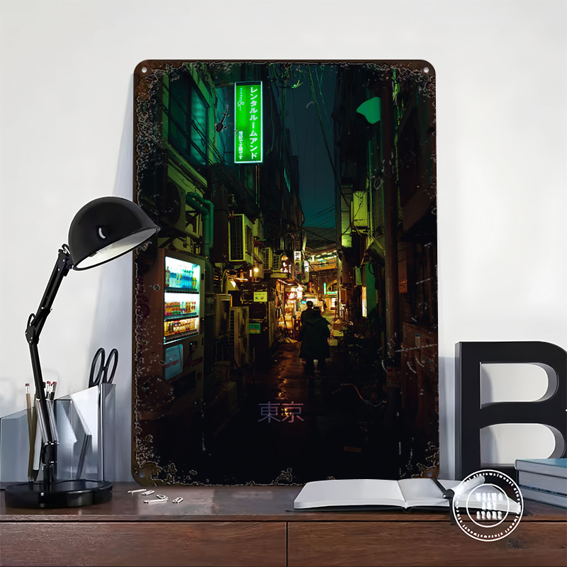 Poster Cetak Teks Tokyo Backst - Retro Gaming Tokyo ulasan dan harga