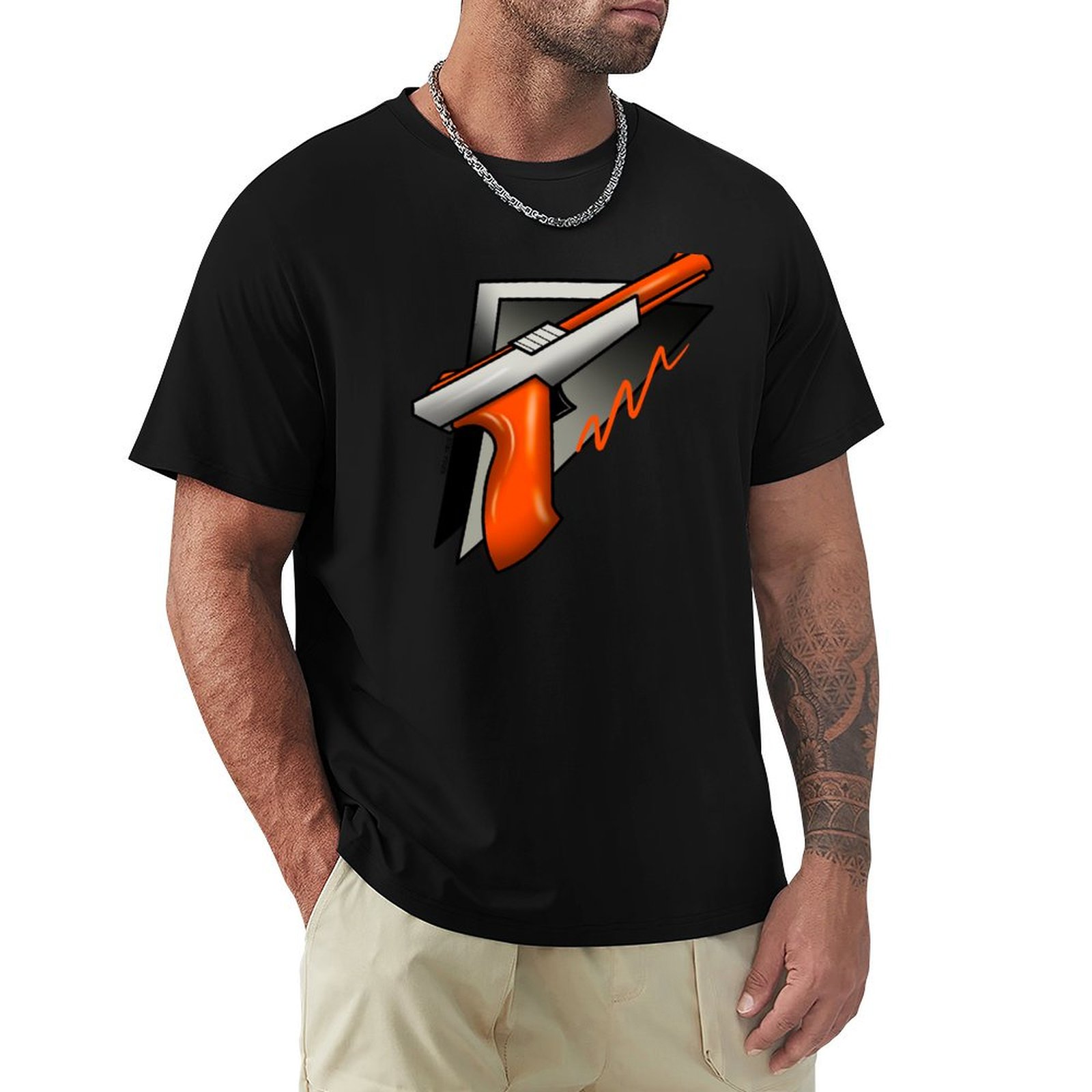 Kaos Lengan Pendek Bergambar S - Retro Gaming Light Gun ulasan dan harga