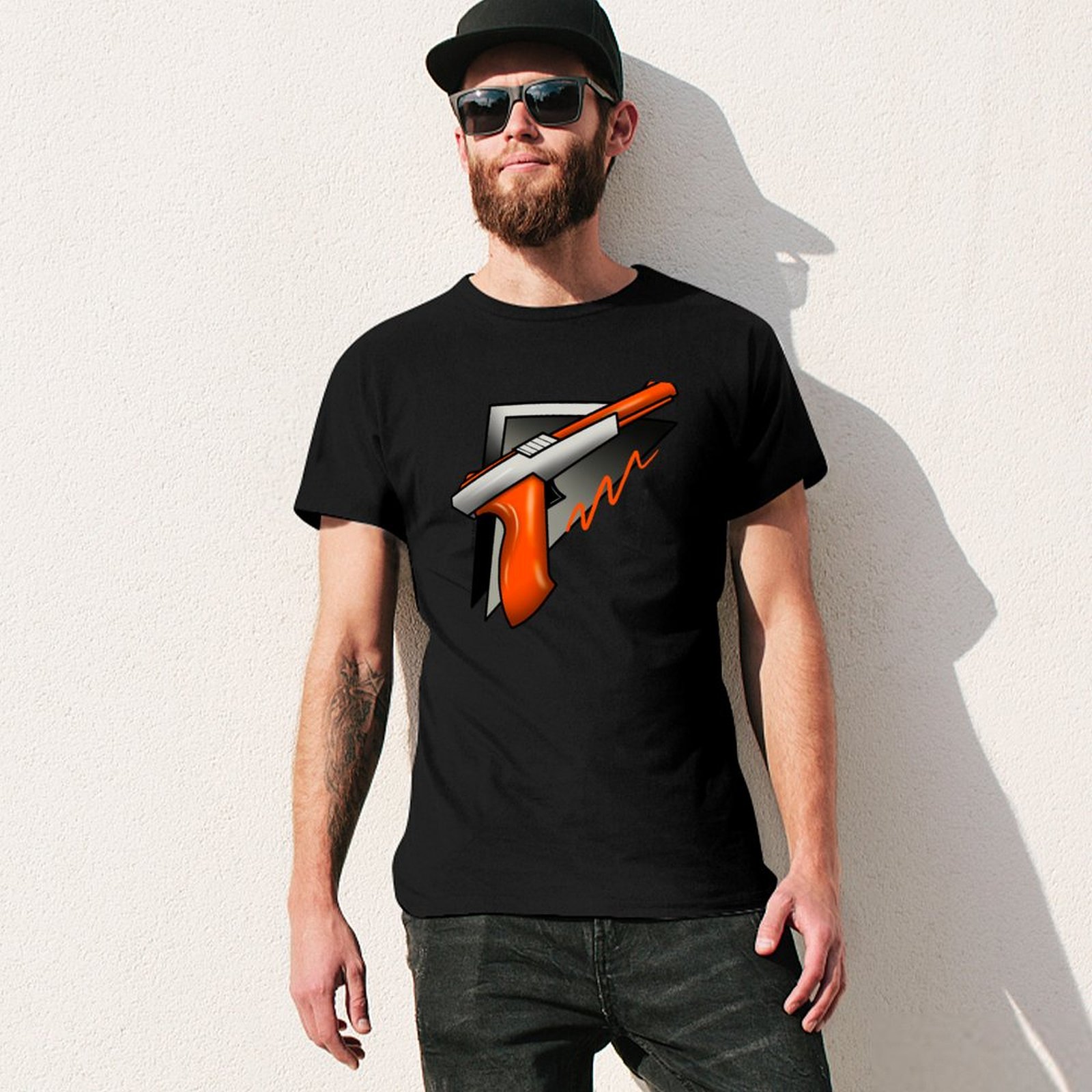 Kaos Lengan Pendek Bergambar S - Retro Gaming Light Gun ulasan dan harga