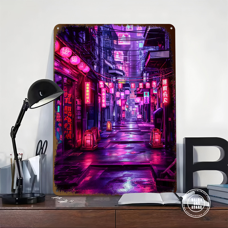 Poster Cyberpunk Tokyo Nights, - Retro Gaming Tokyo ulasan dan harga