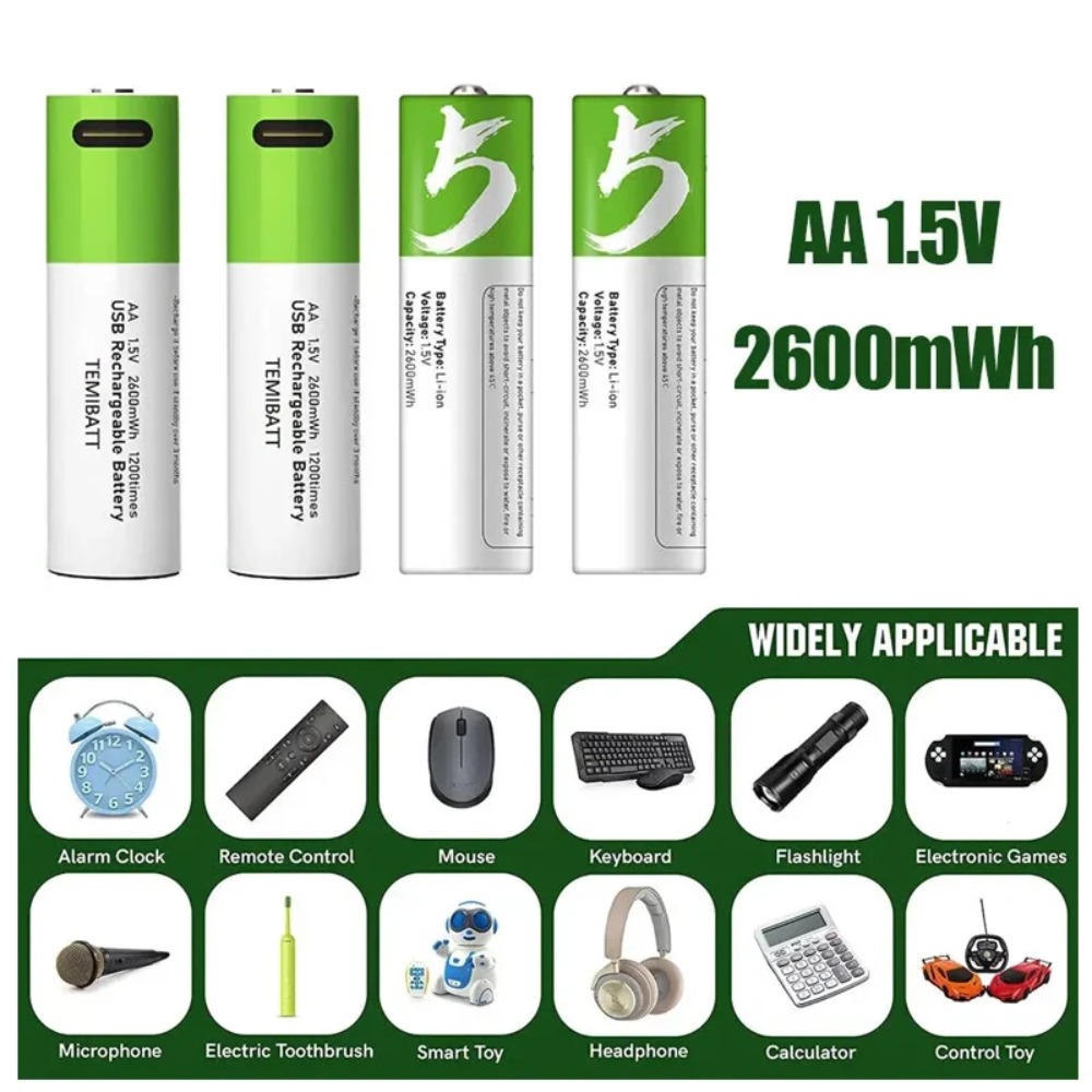 8 Buah Baterai Isi Ulang Kapas - Rechargeable Battery Aa ulasan dan harga