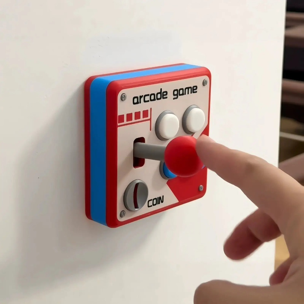 Penutup Pelat Sakelar Joystick - Retro Gaming Style ulasan dan harga