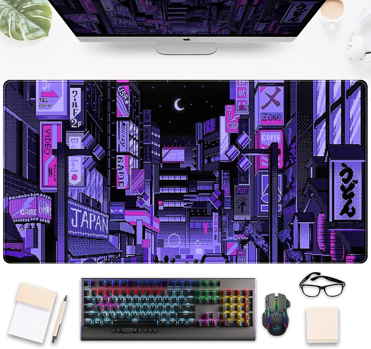 Tokyo Street Purple Neon Pixel - Retro Gaming Tokyo ulasan dan harga