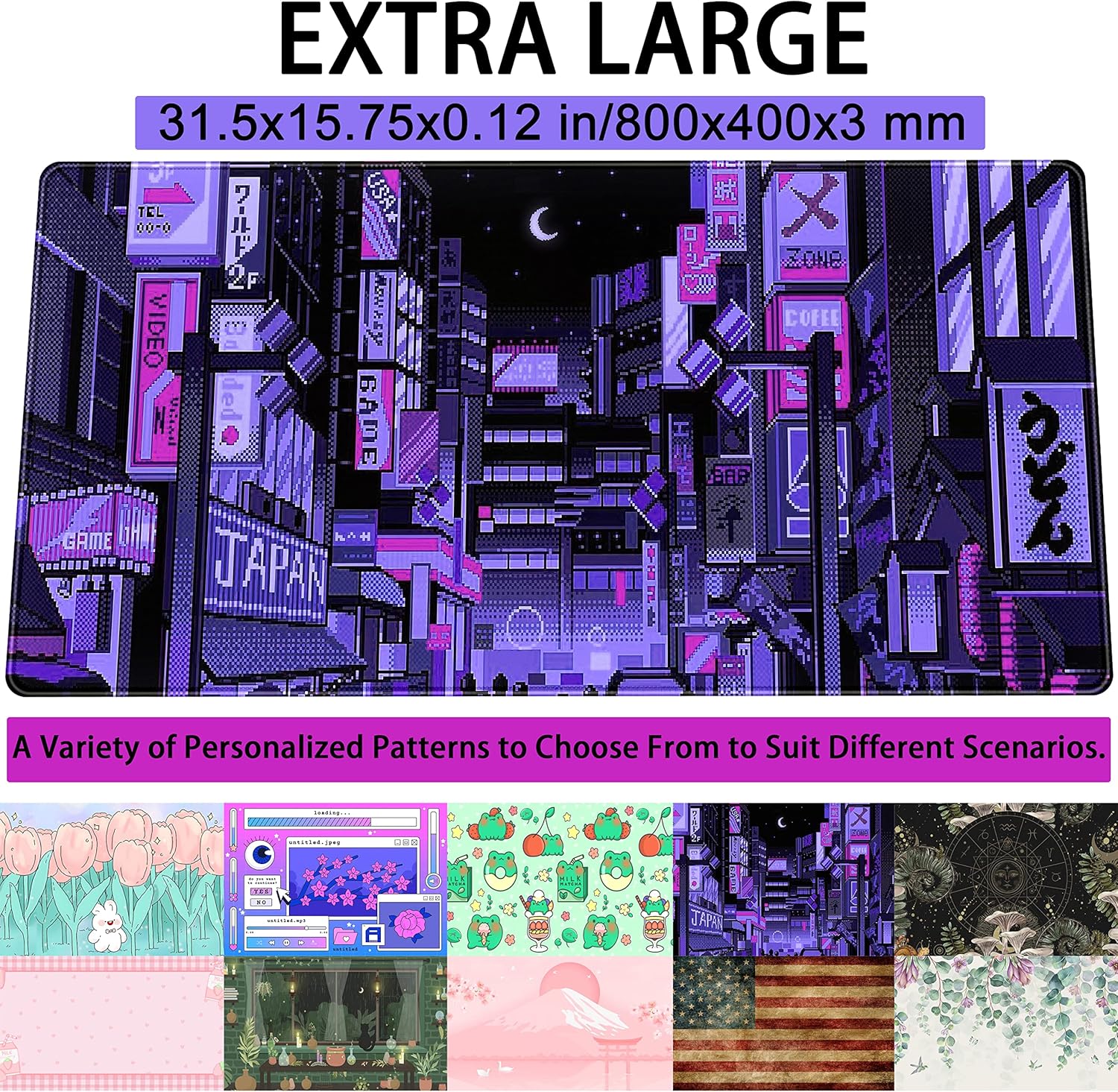Tokyo Street Purple Neon Pixel - Retro Gaming Tokyo ulasan dan harga