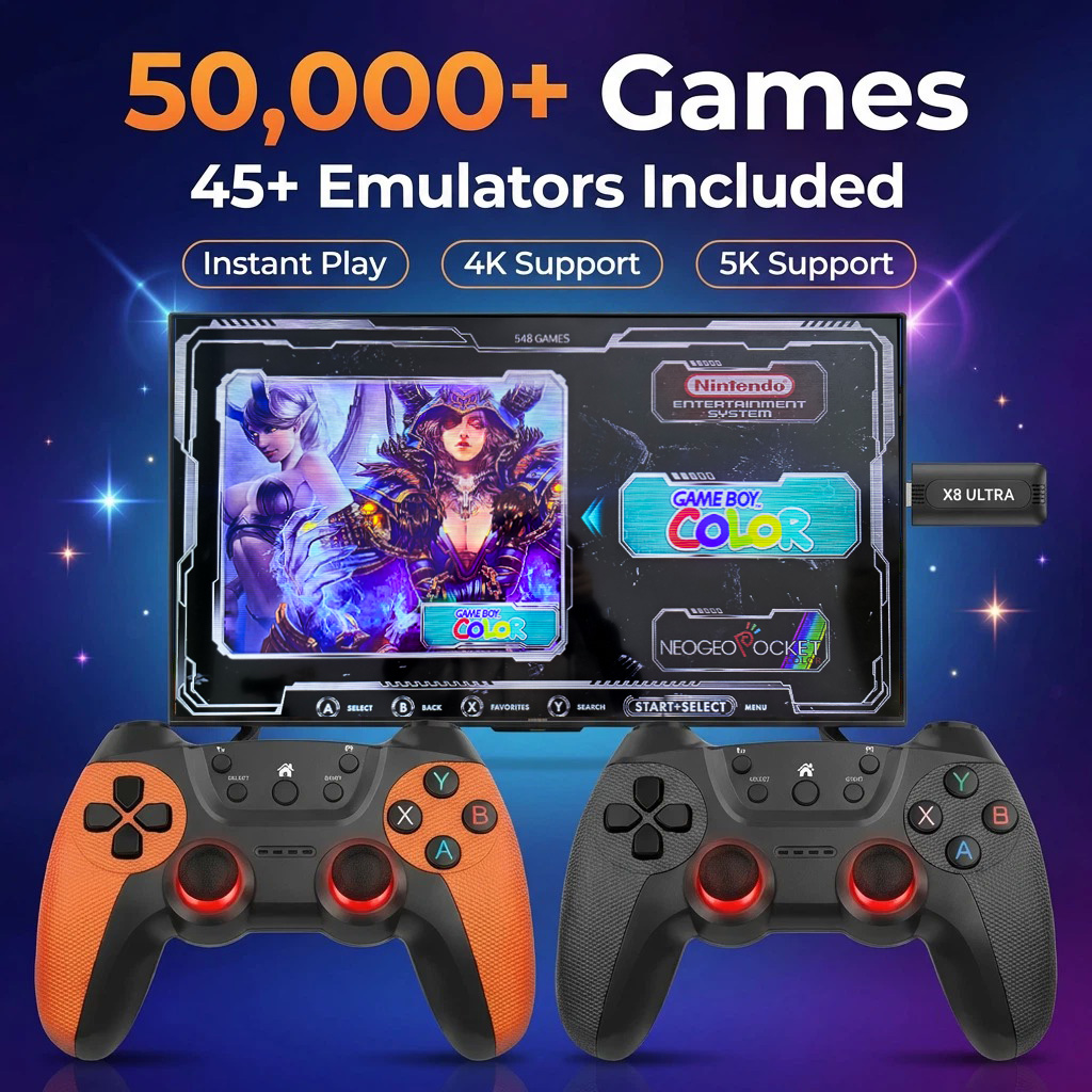 X8 Ultra Game Stick Pro 128GB  - Retro Gaming Game Stick ulasan dan harga