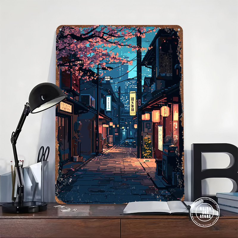 Poster Plakat Timah Seni Pikse - Retro Gaming Tokyo ulasan dan harga