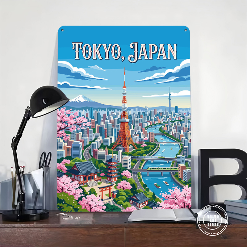 Poster Tinplate Pemandangan Ko - Retro Gaming Tokyo ulasan dan harga