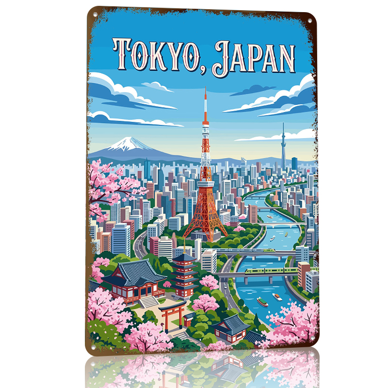 Poster Tinplate Pemandangan Ko - Retro Gaming Tokyo ulasan dan harga