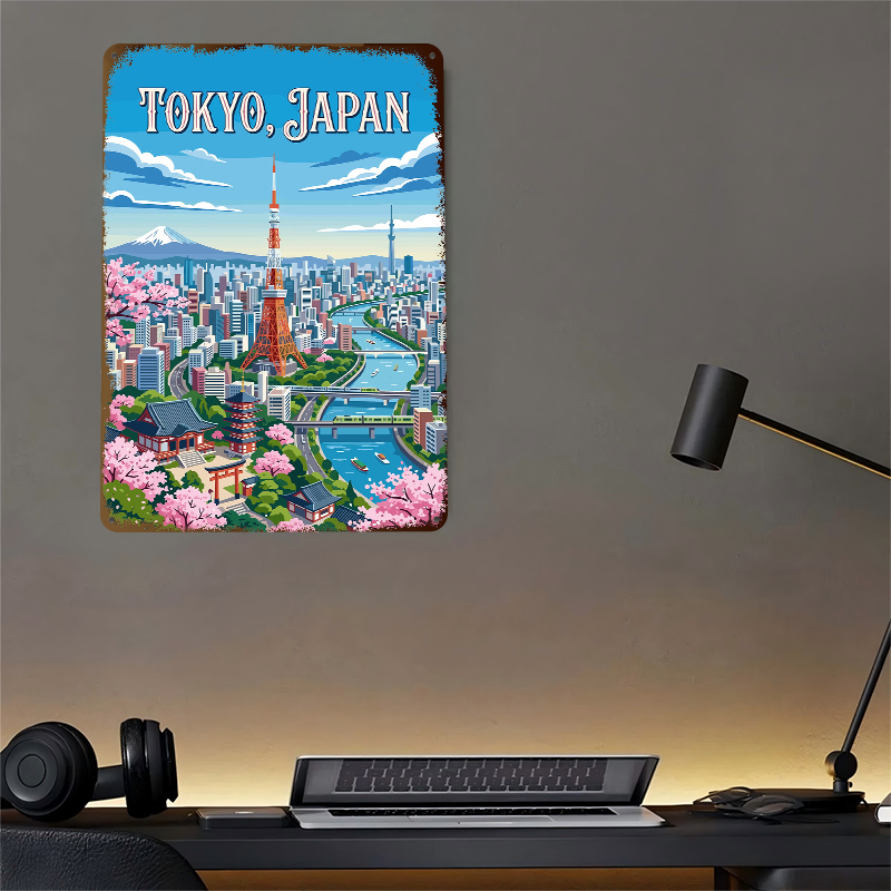 Poster Tinplate Pemandangan Ko - Retro Gaming Tokyo ulasan dan harga