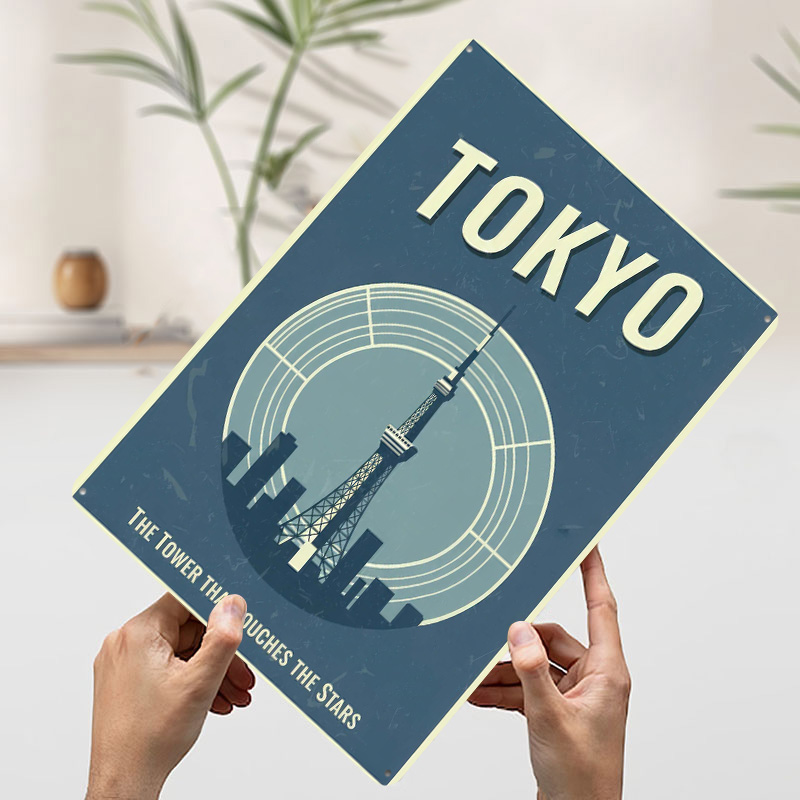 Poster Cetak Vintage Tokyo Tow - Retro Gaming Tokyo ulasan dan harga