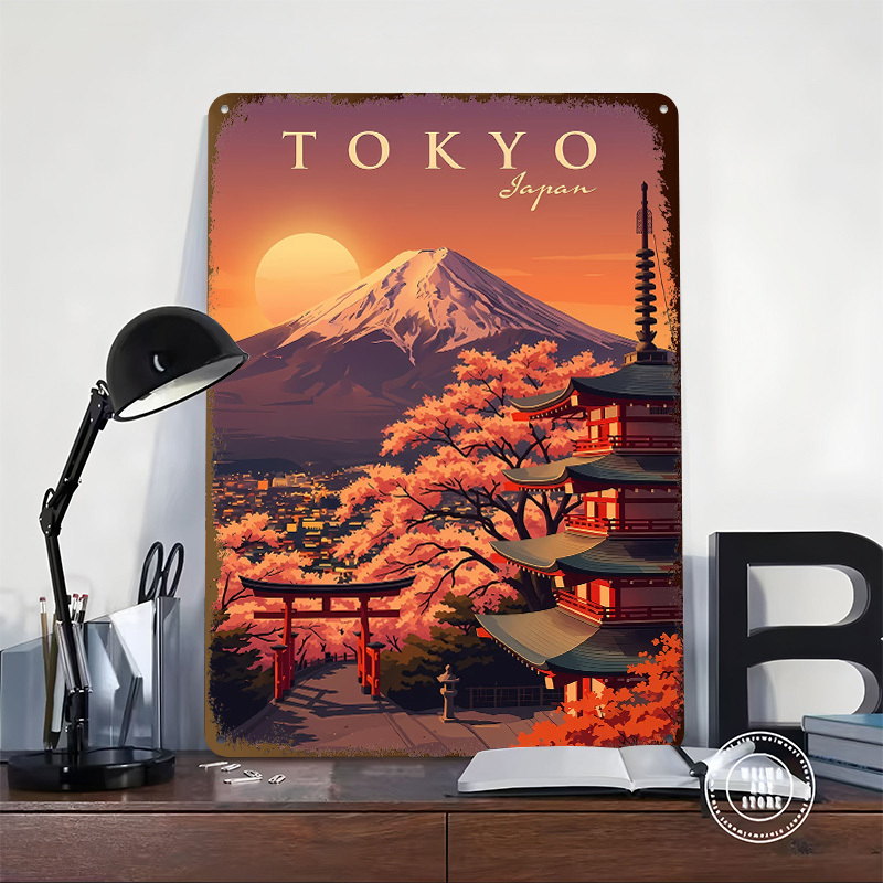 Poster Logam Vintage Tokyo Jep - Retro Gaming Tokyo ulasan dan harga