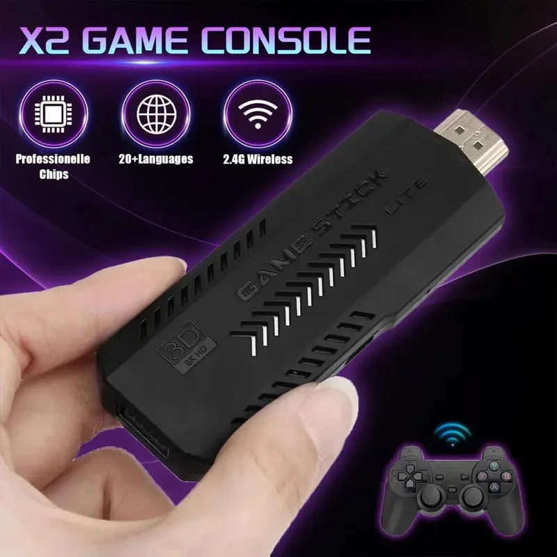 Konsol Game Retro X2 PLUS 64G  - Retro Gaming Game Stick ulasan dan harga