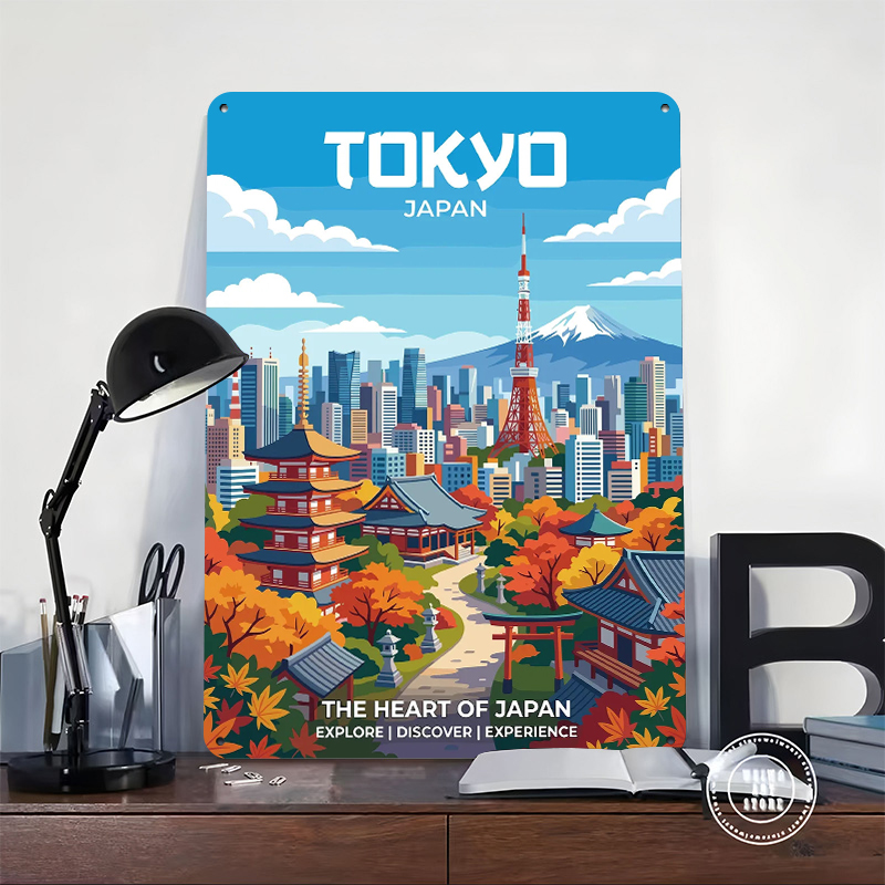 Poster Cetak Pemandangan Kota  - Retro Gaming Tokyo ulasan dan harga