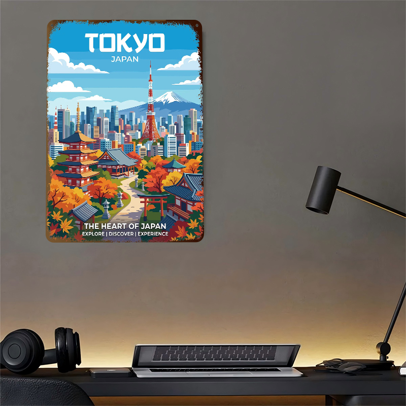 Poster Cetak Pemandangan Kota  - Retro Gaming Tokyo ulasan dan harga