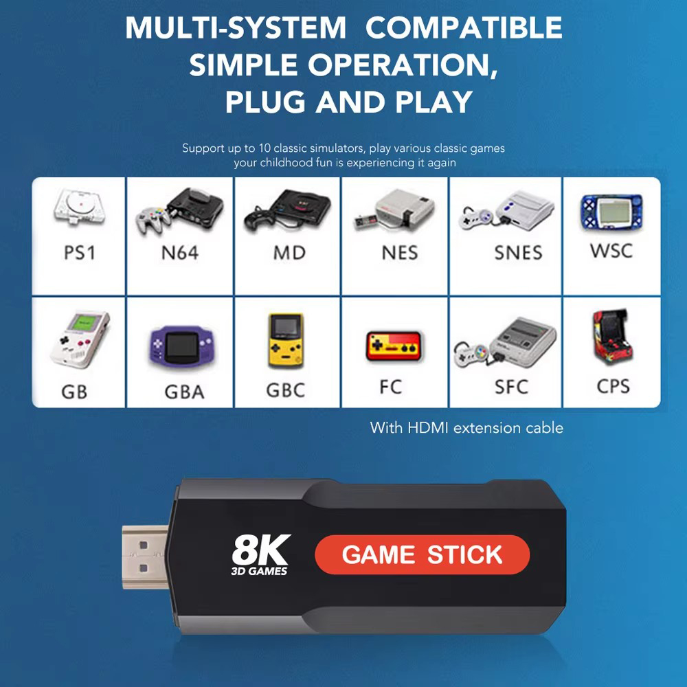 X2 Game Stick HD 4K 8K 3D Kons - Retro Gaming Game Stick ulasan dan harga