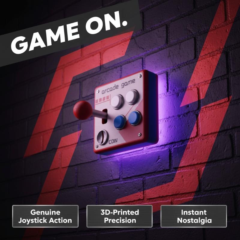Pelat Tombol Saklar Game Arcad - Retro Gaming Style ulasan dan harga