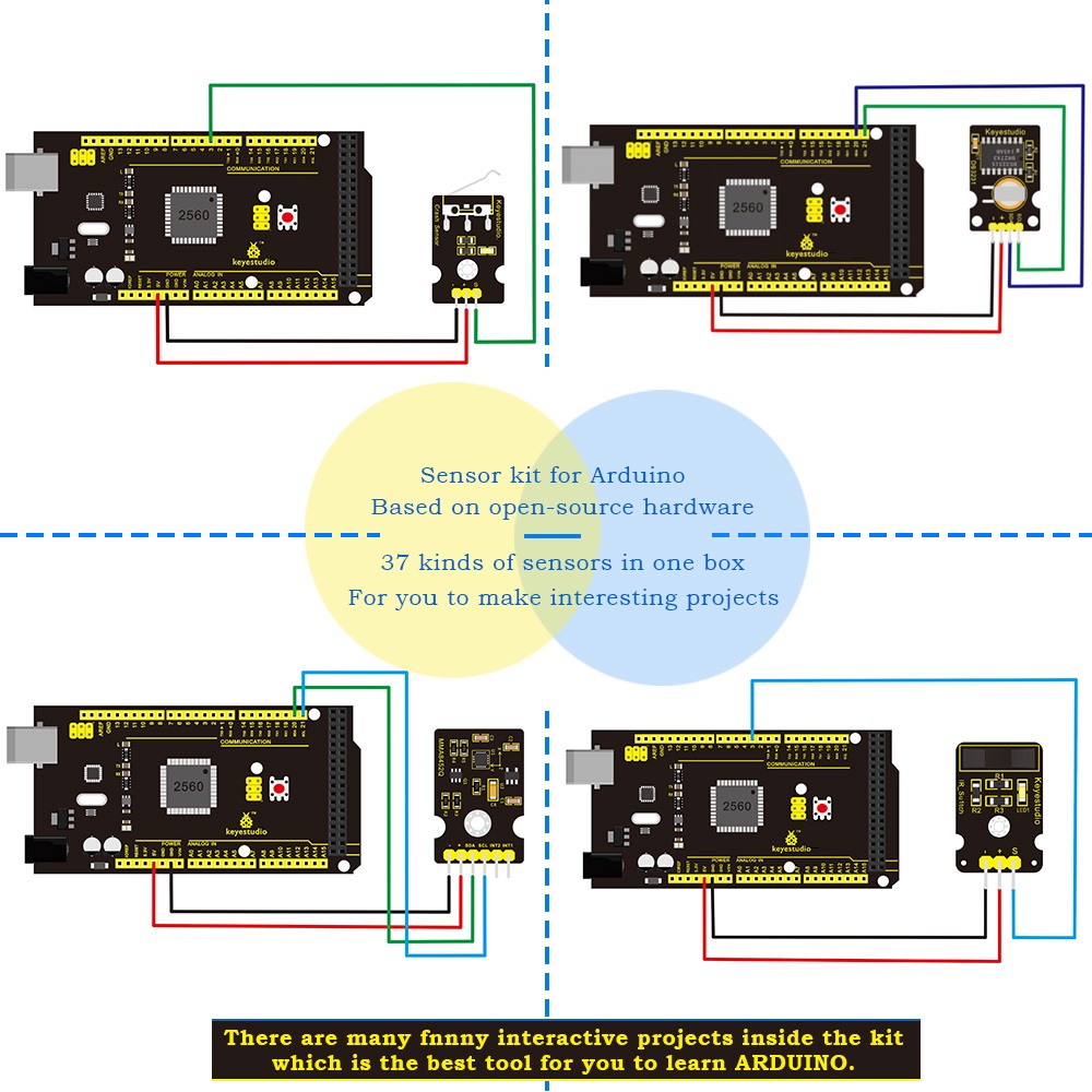 Keyestudio Kit Starter Sensor  - Retro Gaming Kit ulasan dan harga